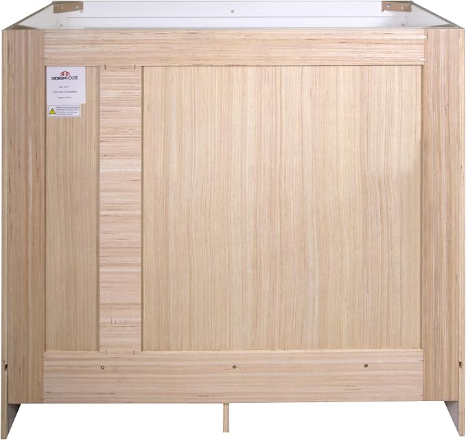 Design House Brookings Bathroom Vanity, 36", White | Adjustable Hinges, Freestanding, Contemporary/Modern, Wood, Bath, 586958