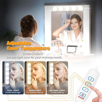 Makeup Light,Portable Led Vanity Lights | 3 Colors Lighting Mode Adjustable & Dimmable for Vanity Table Dressing Room Mirror