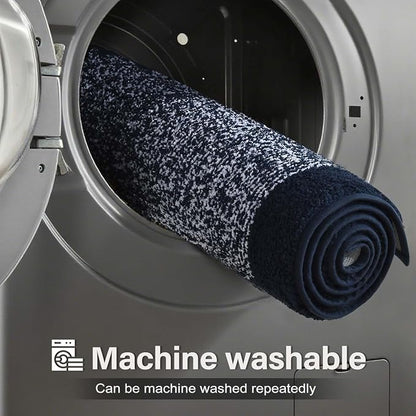 80x24 Large Bathroom Rugs Washable Non Slip, Bath Mat for Bathroom Floor Tub, Soft Absorbent Quick Dry Mats for Shower, Bathtub,Home Decor(Dark Blue)
