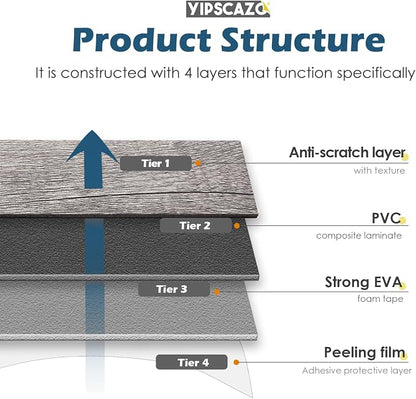 Yipscazo 2026 New Upgrade Peel and Stick backsplash 3 x 6 Inches, Backsplash Tile Peel and Stick Tile for Kitchen, Bathroom, Laundry Room, Fireplace(Brown Wood Rustic, 160 Pieces)