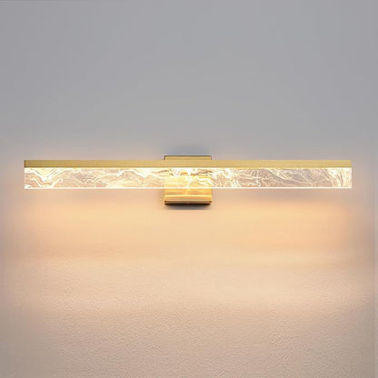 Gold Bathroom Light Fixtures, 32 Inch Modern Vanity Lights for Bathroom 24W Dimmable Vanity Lighting Fixtures Over Mirror LED Vanity Light Bar for Restroom Mirror 3000K