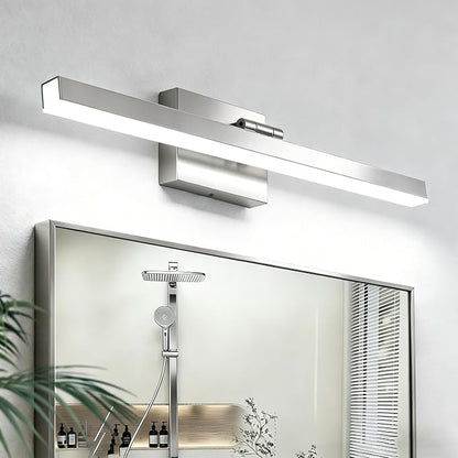 IZORRO Modern Bathroom Vanity Light 24 inch, Rotatable, 16W Dimmable Led Bathroom Light Fixture Over Mirror, Chrome Vanity Light Bar (Cool White 6000K)