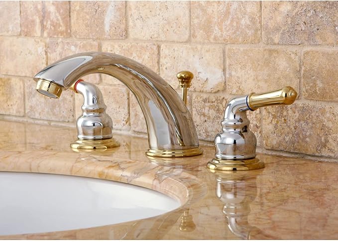 Kingston Brass KB961 Magellan Widespread Bathroom Faucet with Retail Pop-Up, Polished Chrome