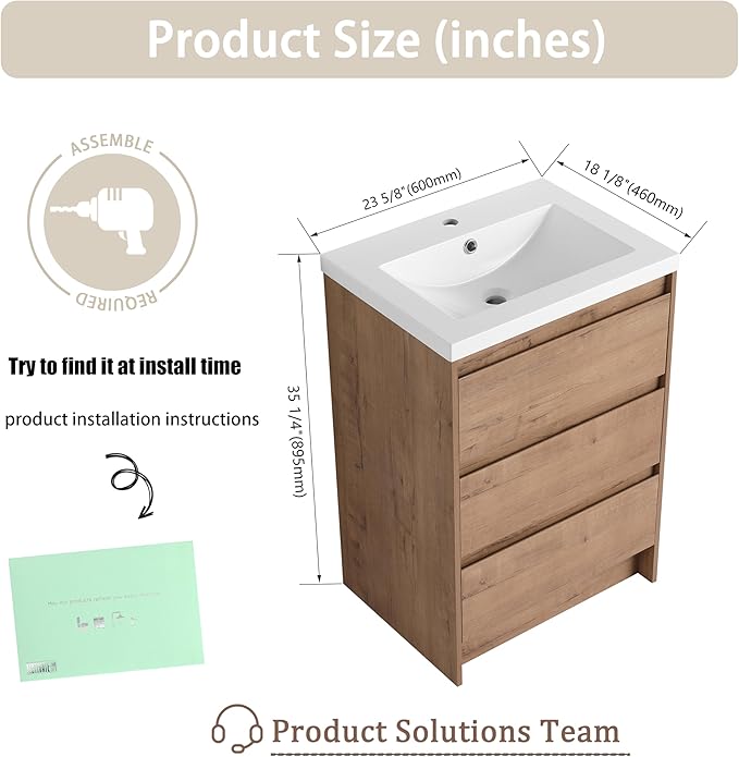 72" Bathroom Vanity Set, 72 Inch Modern Freestanding Vanity with 7 Drawers and Storage Cabinets, Double Resin Sink Floor Stand Cabinet Set Imitative Oak
