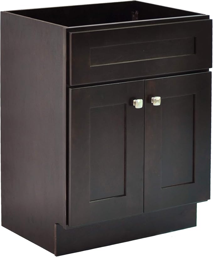 Design House Brookings Bathroom Vanity, 30", Espresso | Adjustable Hinges, Freestanding, Contemporary/Modern, Wood, Bath, 586982
