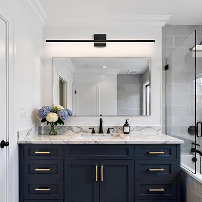 Modern Bathroom Light Fixtures Over Mirror - 39 Inch Matte Black Vanity Light Bar 28W Dimmable 5CCT LED Vanity Lights for Bathroom Wall Sconce Lighting