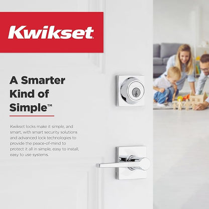 Kwikset Henley Interior Passage Door Handle, Lever for Closet and Hallway Doors, Reversible Non-Locking Handle Lever, Matte Black, with Microban Protection (Pack of 4)