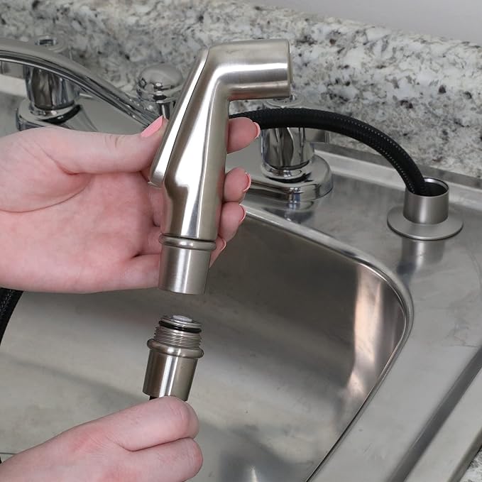 DANCO Kitchen Sink Side Spray Head, Brushed Nickel, 1-Pack (89270)