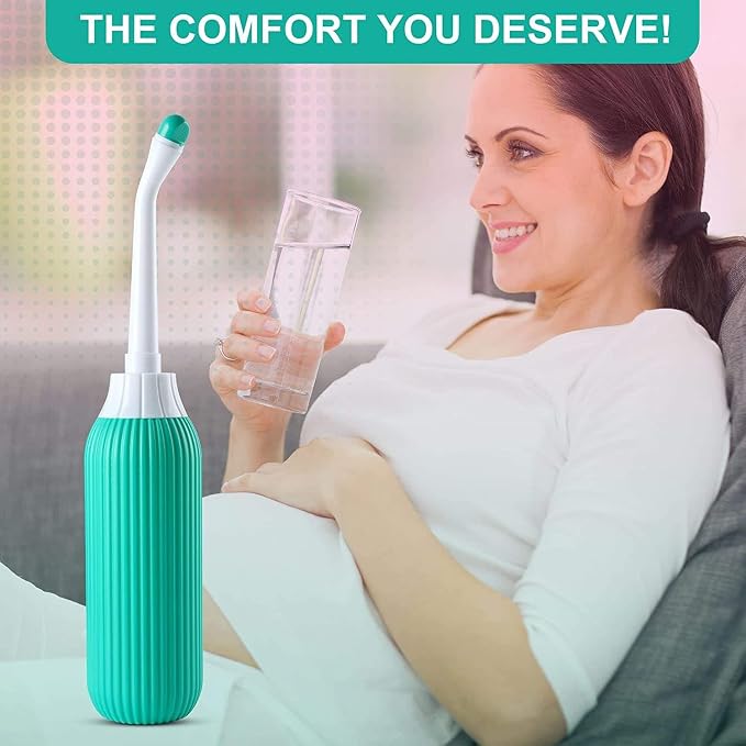 Generic Green Bidet Portable Bidet for Travel, Handheld Jet Spray, 500ml Capacity, Peri Bottle for Postpartum Care, Outdoor Use, Reusable Sprayer