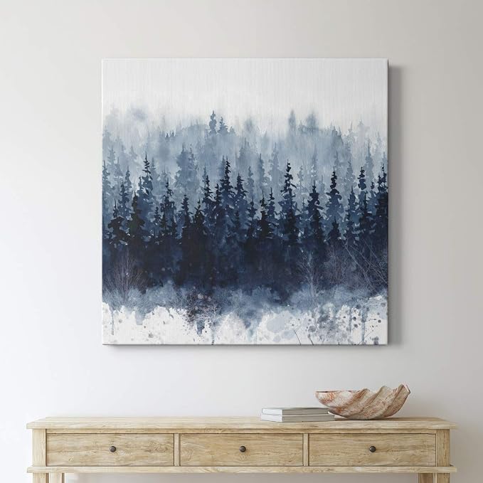 Renditions Gallery Indigo Forest Wall Art, Premium Gallery Wrapped Canvas Decor, Ready to Hang, 40 in H x 40 in W, Made in America Print, AZS-WC24-17802-R-4040-MK