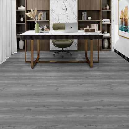 Lareko Peel and Stick Floor Tile, Waterproof Vinyl Plank Flooring | 72-Pack 108 Sq.Ft, Self-Adhesive Laminate Vinyl Tiles,Realistic Wood Grain for DIY Bathroom, Laundry Room & Rental Upgrades