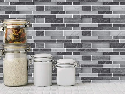 Art3d 10-Sheet Self-Adhesive Tile Backsplash for Kitchen, Vinyl Decorative Marble Tiles, 30 * 30cm | Strong Adhesion, Lightweight, Cuttable, Waterproof, Fadeless, Crack Resistant, for Kitchen, Bedroom, Ideal for Recently Moved