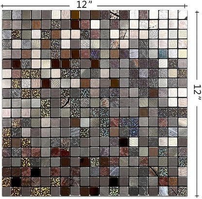 10-Sheet Peel and Stick Backsplash Tile for Kitchen, Self-Adhesive Backsplash Tile, Stick on Bathroom Vanities，Fireplace, Laundry Table (Color-2)