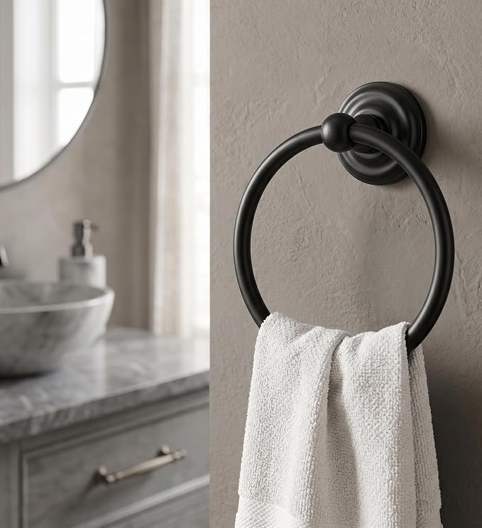 Royal Series Black Towel Ring: MBA5524