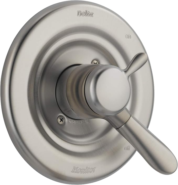Delta Lahara 17 Series Dual-Function Valve Trim Kit, Brushed Nickel 2 Handle Set for Shower Faucet System, Stainless T17038-SS (Valve Not Included)
