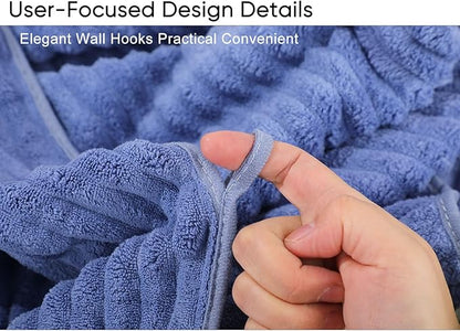 Luxury 4-Piece Quick-Dry Bath Towel Set 27.5X 55 Inches – Ultra Soft Microfiber for Bathroom, Bar, Pool, Gym & Travel – Elegant Twill Design