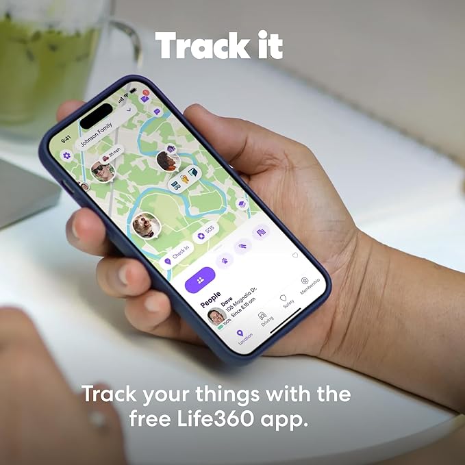 Life360 Tile Starter Pack - Bluetooth Trackers and Item Finders for Keys, Wallets & More. Both iOS and Android Compatible. Phone Finder. 2-Pack (Black Mate/Slim)