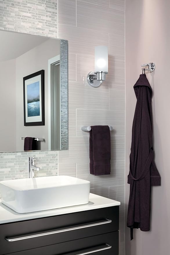 Moen Align Chrome One-Handle Single Hole Modern Vessel Sink Bathroom Faucet, 6192