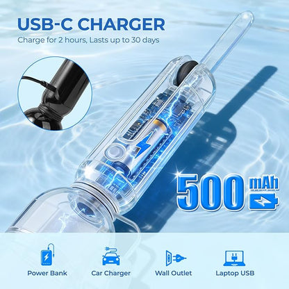 Morfone Portable Bidet for Travel, High Pressure Electric Handheld Sprayer 350ML with Dual Spray Modes, USB-C Rechargeable Waterproof Travel Bidet for Women, Men, Postpartum, Personal Hygiene(Black)