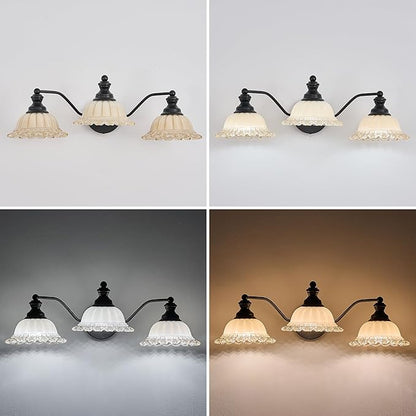 Black Bathroom Vanity Light 3 Light