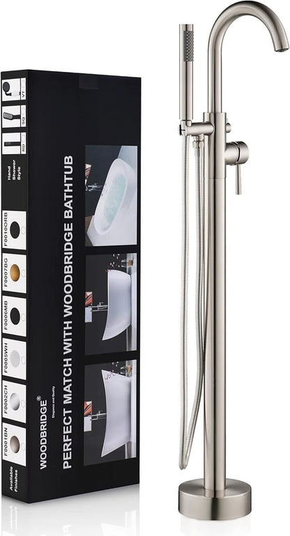 WOODBRIDGE B BathTub Faucet, F-0001 Brushed Nickel