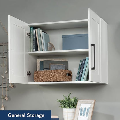 Sauder Homeplus Hanging Cabinet, White Finish