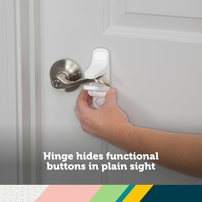 Safety 1st OutSmart Child Proof Door Lever Lock, White, 1 Count