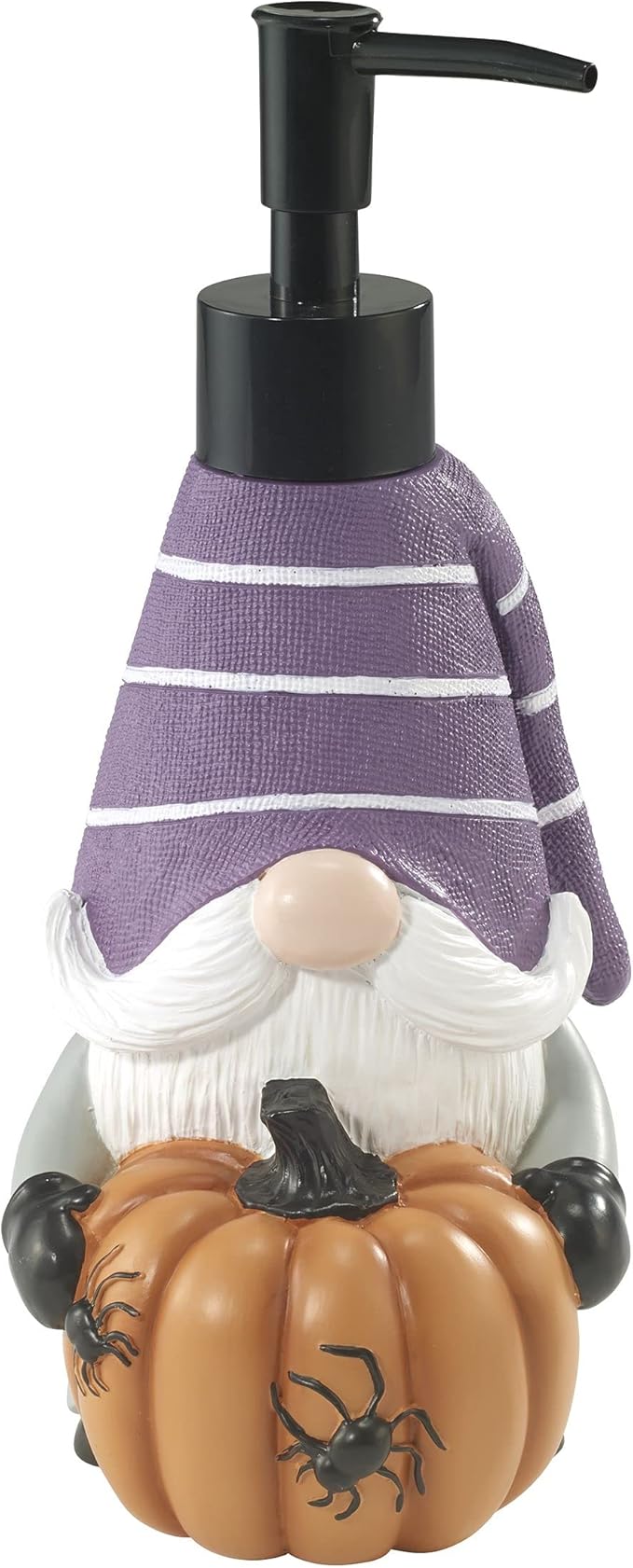 Avanti Linens - Soap Dispenser/Lotion Pump, Guest Bathroom Essentials, Gnome with Purple Hat Home Decor (Halloween Collection)