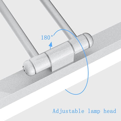 Ralbay 40" Silver Bathroom Vanity Light 24W Adjustable Silver Vanity Lighting Modern LED Bathroom Vanity Light Fixtures Over Mirror (6000K Cool White Light)