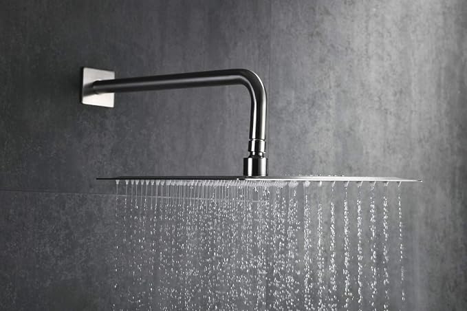 SUMERAIN Brushed Nickel Shower System With 8" Rain Shower And Handheld | Anti-scald Pressure Balance Shower Valve, Single Handle, Modern Design