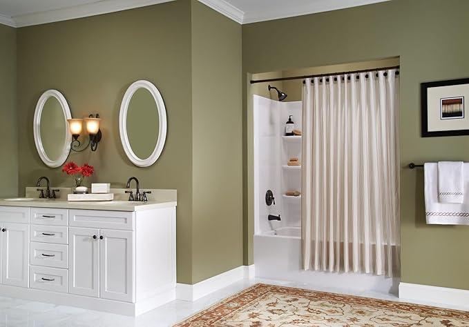 Moen WS84924BRB Banbury Two-Handle High Arc Bathroom Faucet, Mediterranean Bronze