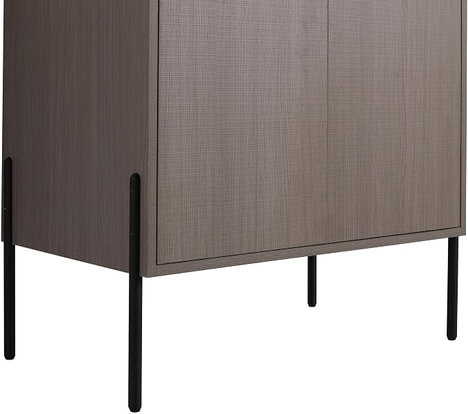 Crownpoint 30 Inch Bathroom Vanity with Sink, Black Sink, Gray Oak Finish, Full Assembly Required, Elegant Bathroom Vanities for Modern Homes