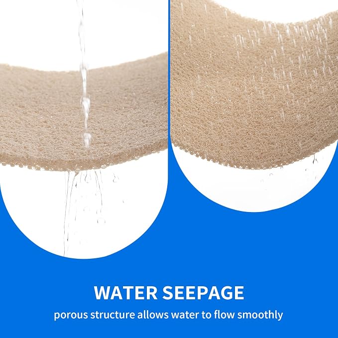 Hargiis Non Slip Bathtub Mat, Anti Slip Shower Mat, Fast Drying Bath Tub Mats, Foot Scrubber Mat, Anti Slip Mat for Tub, Floor, Bathroom, Home, Kitchen, Hotel (Beige 24"x16")