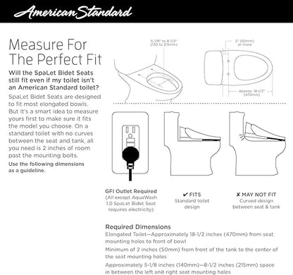 Advanced Clean® 2.0 Electric SpaLet® Bidet Seat With Remote Operation