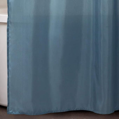 Lush Decor Flower Drops Shower Curtain Single 72" W x 72" L Blue & White - Fabric Shower Curtains for Bathroom - Floral Bathroom Curtain -Bathroom Decor