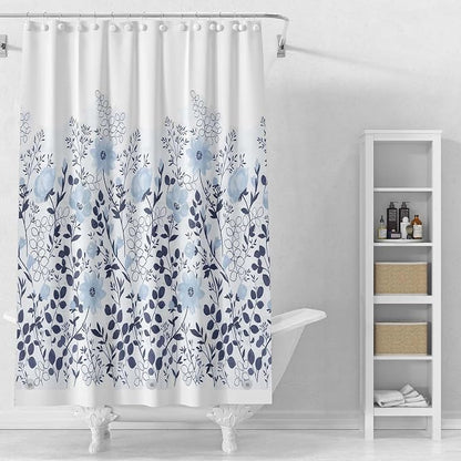 Shower Curtain Liner, 100% Waterproof Peva Shower Curtains with 3 Duty Heavy Bottom Magnets and 12 Rust Proof Grommets, 72x72 Weighted Shower Liner for Shower Stall, Bathtubs