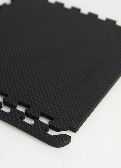 FloorPops Black Puzzle Interlocking Floor Tiles FPF 6361