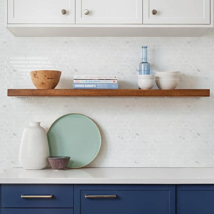 STICKGOO 10-Sheet White Marble Look Peel & Stick Backsplash, 12”X12” Stick on Wall Tiles for Kitchen Backspalsh (Thicker Design)