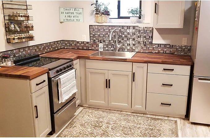 Metallic Glass Mosaic Tiles Silver Gray 100% Glass Tile Water Resistant for Kitchen Backsplash Bathroom Shower Accent Wall Decor TSTGT151 (5 Square Feet)
