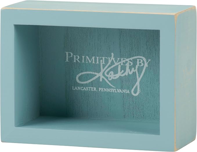 Primitives by Kathy 16354 Distressed Beach-Inspired Small Box Sign, 4 x 3-Inches, Home by The Water
