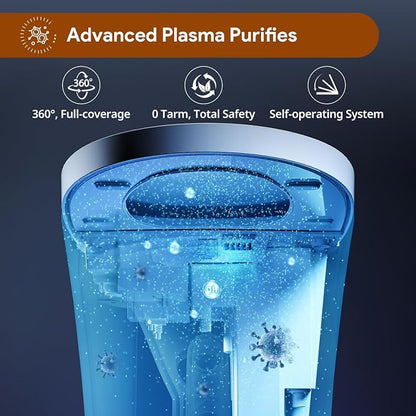 Uncle Brown Smart Toilet UBST12P, Advanced Bidet toilet with Powerful 1000g MaP Flush Score, ADA Height, Foam Shield, PlasmaClean Technology, Heated Seat, Auto-deodorization, Dryer
