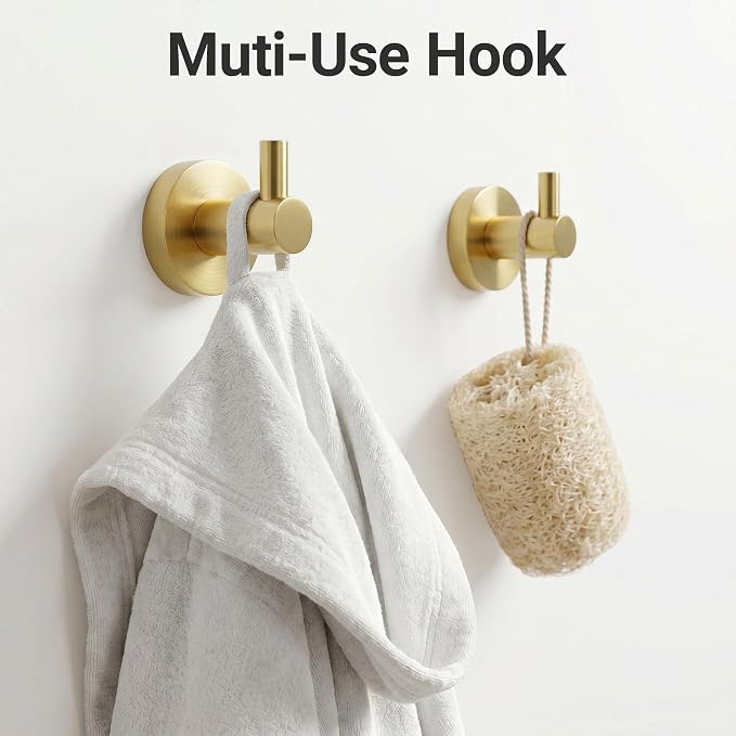 24-Inch Wall Mounted Towel Racks for Bathroom, 4-Piece Towel Bar Set | Rust-Resistant SUS 304 Stainless Steel, 4-Piece Towel Bar Set, sturdy wall mount, space-saving humid bath towel storage rack