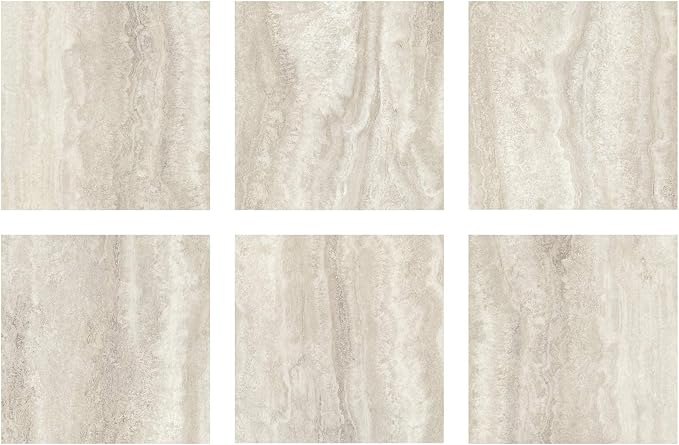 FloorPops FP3327 Platinum Peel & Stick Floor Tiles, Grey (Pack of 2)