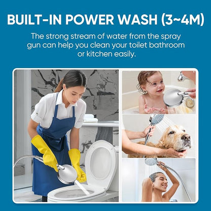 Cobbe Filtered Shower Head with Handheld, Water Softener for Hard Water | Upgraded High Pressure 7 Spray Mode Shower Head with Filters - Remove Chlorine - Reduces Dry Itchy Skin, Chrome