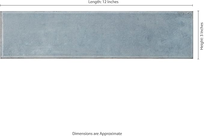 MSI Renzo Denim Glossy Ceramic Subway Tile for Bathroom, Kitchen & Shower,Sample