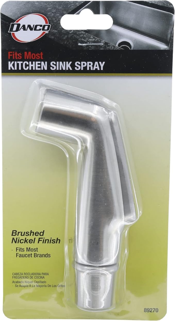 DANCO Kitchen Sink Side Spray Head, Brushed Nickel, 1-Pack (89270)