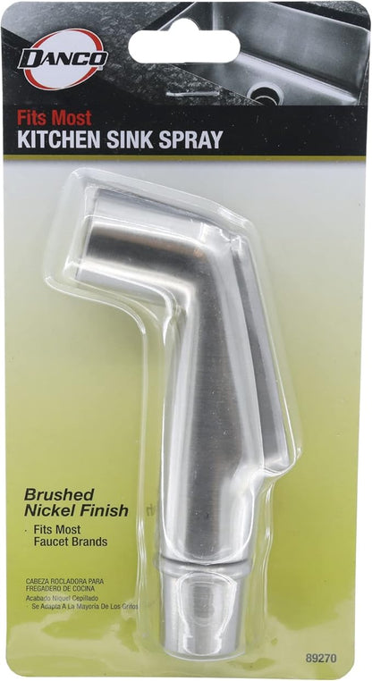 DANCO Kitchen Sink Side Spray Head, Brushed Nickel, 1-Pack (89270)