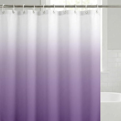 Americanflat 71x74 Purple Ombre Shower Curtain - Water-Resistant Long Shower Curtain with Durable Grommets and 12 Hooks - 100% Polyester