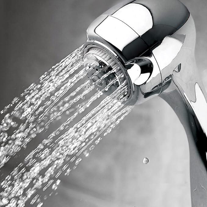 Niagara Conservation N2935CH Earth Spa 3-Spray with 2 GPM 2.7-in. Wall Mount Handheld Shower Head in Chrome, 1-Pack | Bathroom Shower Head Sprayer with Pressure Compensation Technology