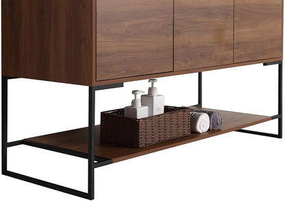 48 Inch Bathroom Vanity with Sink - Modern Knob Free Design, Elegant Space-Saving Solution for Your Bathroom - Durable, Bathroom Vanities for a Contemporary Look - Urbania Collection